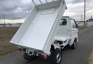 White 1996 Daihatsu Hijet Mini Dump Truck, 5-Speed Manual, imported mini dump truck, stock KTD-0146 (photo 4)