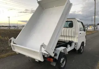 White 1996 Daihatsu Hijet Mini Dump Truck, 5-Speed Manual, imported mini dump truck, stock KTD-0147 (photo 4)