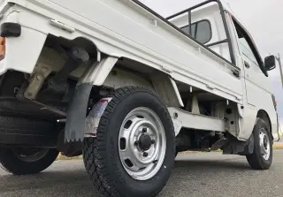 White 1996 Daihatsu Hijet Mini Truck, Kei Truck, 91,267 miles, EF, stock KTD-0261 (photo 6)