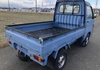 Blue 1996 Daihatsu Hijet Truck, Automatic, imported kei truck, stock KTD-0257 (photo 4)
