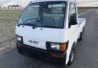 White 1996 Daihatsu Hijet Mini Truck, Kei Truck, 34,925 miles, EF, stock KTD-0259 (photo 2)