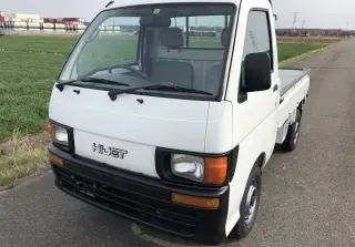 White 1996 Daihatsu Hijet Mini Truck, Kei Truck, 44,786 miles, EF, stock KTD-0260 (photo 2)