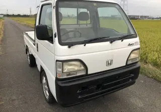 White 1996 Honda Acty Truck 4WD kei truck for sale, stock KTD-0264 (photo 1)