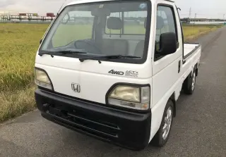 White 1996 Honda Acty Truck, 29,185 miles, E07A, stock KTD-0264 (photo 2)