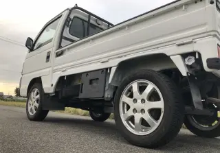 White 1996 Honda Acty Truck 4WD kei truck for sale, stock KTD-0264 (photo 5)