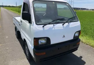 White 1996 Mitsubishi Minicab Mini Truck, Kei Truck in USA 4WD kei truck for sale, stock KTD-0265 (photo 1)