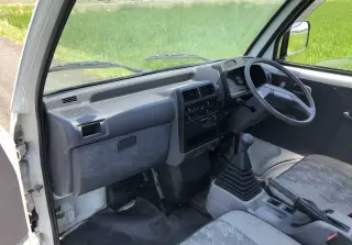 White 1996 Mitsubishi Minicab Mini Truck, Kei Truck in USA 4WD kei truck for sale, stock KTD-0265 (photo 9)