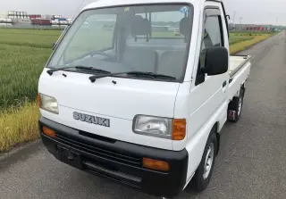 White 1996 Suzuki Carry Truck, 38,403 miles, F6A, stock KTD-0271 (photo 2)