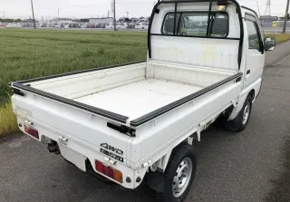White 1996 Suzuki Carry Truck, 5-Speed Manual, imported kei truck, stock KTD-0271 (photo 4)