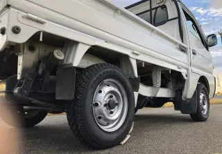 White 1996 Suzuki Carry Mini Truck, Kei Truck, 43,488 miles, F6A, stock KTD-0269 (photo 6)