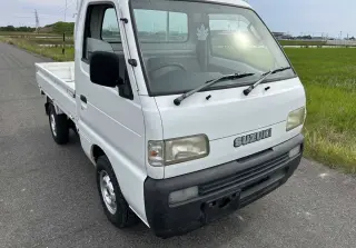 White 1996 Suzuki Carry Truck 4WD kei truck for sale, stock KTD-0270 (photo 1)