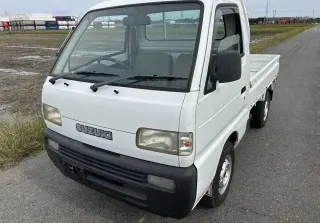 White 1996 Suzuki Carry Truck, 36,872 miles, F6A, stock KTD-0270 (photo 2)