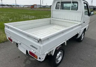 White 1996 Suzuki Carry Truck, 5-Speed Manual, imported kei truck, stock KTD-0270 (photo 4)