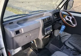 White 1997 Mitsubishi Minicab Dump 4WD mini dump truck for sale, stock KTD-0157 (photo 9)
