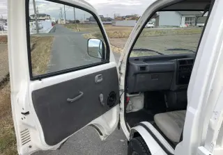 White 1997 Mitsubishi Minicab Mini Dump Truck, 5-Speed Manual, imported mini dump truck, stock KTD-0155 (photo 8)
