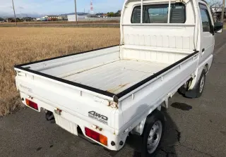 White 1997 Suzuki Carry Truck, 5-Speed Manual, imported kei truck, stock KTD-0290 (photo 4)