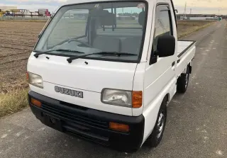 White 1997 Suzuki Carry Truck, 28,842 miles, F6A, stock KTD-0284 (photo 2)