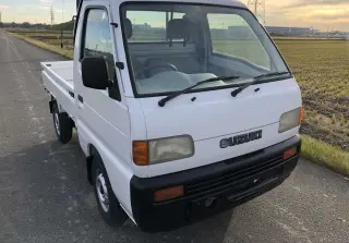 White 1997 Suzuki Carry Truck 4WD kei truck for sale, stock KTD-0285 (photo 1)