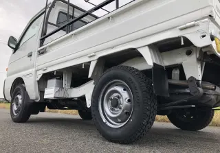 White 1997 Suzuki Carry Mini Truck, Kei Truck 4WD kei truck for sale, stock KTD-0286 (photo 5)