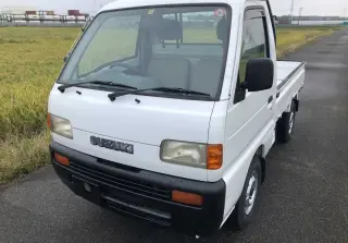 White 1997 Suzuki Carry Truck, 50,870 miles, F6A, stock KTD-0287 (photo 2)