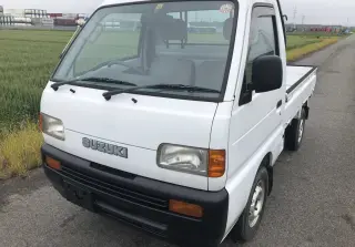 White 1997 Suzuki Carry Truck, 26,221 miles, F6A, stock KTD-0289 (photo 2)
