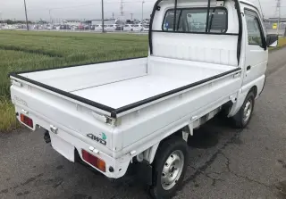 White 1997 Suzuki Carry Truck, 5-Speed Manual, imported kei truck, stock KTD-0289 (photo 4)