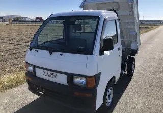 White 1998 Daihatsu Hijet Dump, 43,451 miles, EF, stock KTD-0166 (photo 2)