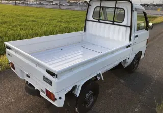White 1998 Daihatsu Hijet Mini Truck, Kei Truck, 5-Speed Manual, imported kei truck, stock KTD-0295 (photo 4)
