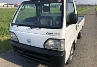 White 1998 Honda Acty Truck, 58,341 miles, E07A, stock KTD-0303 (photo 2)