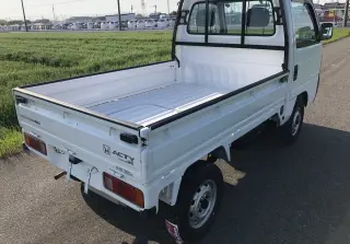 White 1998 Honda Acty Truck, 5-Speed Manual, imported kei truck, stock KTD-0303 (photo 4)