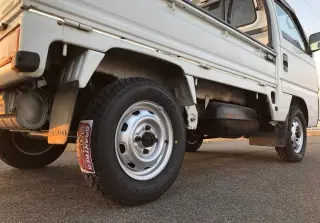 White 1998 Honda Acty Mini Truck, Kei Truck with AC, 45,305 miles, E07A, stock KTD-0302 (photo 6)