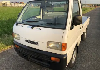 White 1998 Suzuki Carry Truck, 57,446 miles, F6A, stock KTD-0313 (photo 2)
