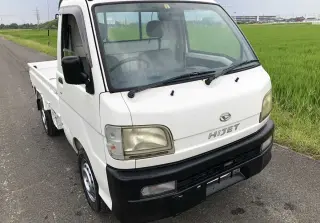 White 1999 Daihatsu Hijet Truck 4WD kei truck for sale, stock KTD-0329 (photo 1)