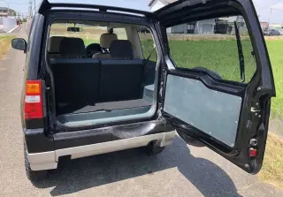 Black 1999 Mitsubishi Mini Pajero, SUV 4WD kei car for sale, stock KTD-0199 (photo 5)
