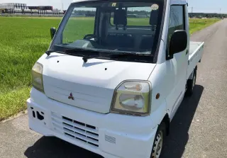 White 1999 Mitsubishi Minicab Truck, 23,623 miles, 3G83, stock KTD-0339 (photo 2)