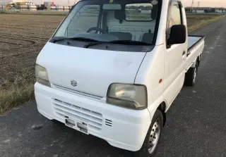 White 1999 Suzuki Carry Truck, 59,807 miles, F6A, stock KTD-0358 (photo 2)