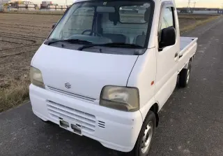 White 1999 Suzuki Carry Truck, 24,726 miles, F6A, stock KTD-0359 (photo 2)
