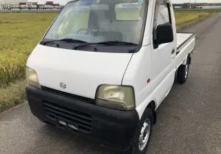 White 1999 Suzuki Carry Truck, 53,277 miles, F6A, stock KTD-0360 (photo 2)