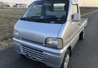 Silver 1999 Suzuki Carry Truck, 43,118 miles, F6A, stock KTD-0361 (photo 2)
