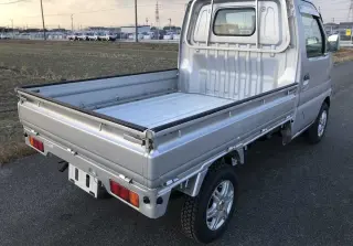 Silver 1999 Suzuki Carry Truck, 5-Speed Manual, imported kei truck, stock KTD-0361 (photo 4)