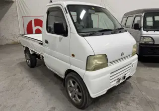 White 1999 Suzuki Carry Truck 4WD kei truck for sale, stock KTD-0362 (photo 1)