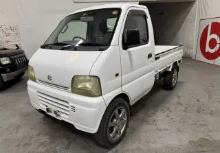 White 1999 Suzuki Carry Truck, 21,543 miles, F6A, stock KTD-0362 (photo 2)