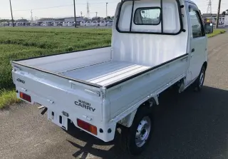 White 1999 Suzuki Carry Mini Truck, Kei Truck, 5-Speed Manual, imported kei truck, stock KTD-0363 (photo 4)