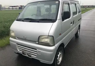 Silver 1999 Suzuki Every Van, 90,083 miles, F6A, stock KTD-0463 (photo 2)