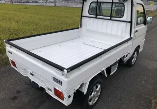 White 2000 Daihatsu Hijet Truck, 5-Speed Manual, imported kei truck, stock KTD-0370 (photo 4)