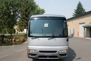 Silver Metalic 2000 Nissan Civilian Touring 9-Pass Camper 4.2L Diesel, Dually, Auto Japanese import, stock KTD-0119 (photo 1)