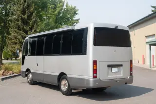 Silver Metalic 2000 Nissan Civilian Touring 9-Pass Camper 4.2L Diesel, Dually, Auto, Automatic, stock KTD-0119 (photo 4)