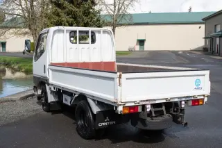 White 1996 Mitsubishi Canter GUTS Diesel 1.5 Ton Rwd Dually, PW, PS, AC, 5MT, Manual, stock KTD-0121 (photo 4)