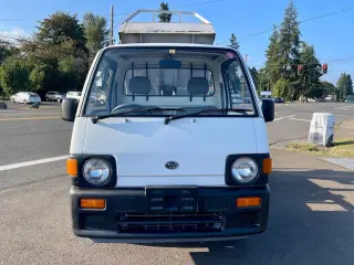 White 1990 Subaru Sambar SD Dump 4WD, 2Hi-4Hi, EL Gear, 5MT, 14,881 miles, EN07 660cc 4 Cylinder, stock KTD-0122 (photo 2)