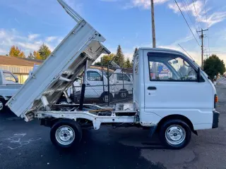 1991 Mitsubishi Minicab SD Dump 4WD, 2Hi-4Hi-4Lo, 4MT, AC, LSD — White Mini Dump Trucks, photo 9 of 9
